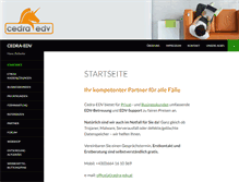 Tablet Screenshot of cedra-edv.at